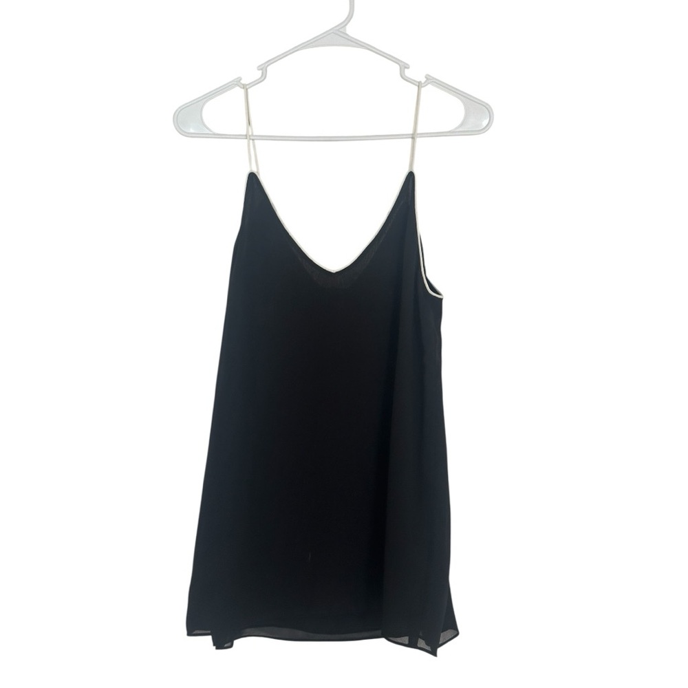 Blaque Label Black V Neck Cami Tank Top Large NWT Minimalist Basic - Picture 3 of 5